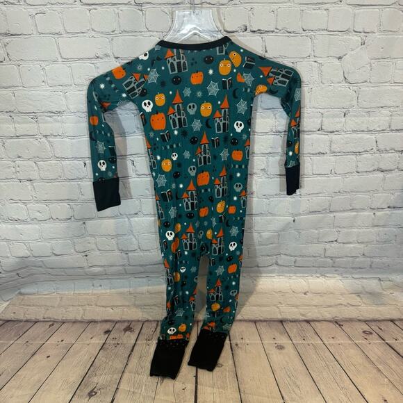 Kiki + Lulu Spooky Mansion Bamboo Zip Romper - Picture 4 of 4